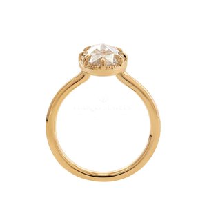 Premium Women's 925 Sterling <b>Silver</b> Gold Plated <b>Adjustable</b> Filled Lab Grown Diamond Custom Cut Hip Hop Fashion <b>Ring</b> Classic - Product Image 5