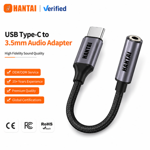 Adaptateur USB C vers <span class=keywords><strong>prise</strong></span> jack 3,5 mm femelle avec DAC intégré, son haute fidélité, câble audio tressé compatible avec Pixel 9 <span class=keywords><strong>8</strong></span> Samsung - Product Image 1
