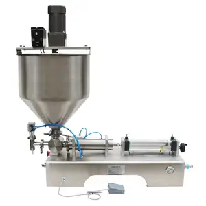 Machines de remplissage de liquide pour sauce tomate/vinaigrette/nettoyant pour le visage Machine d'agitation et de remplissage pneumatique en acier inoxydable