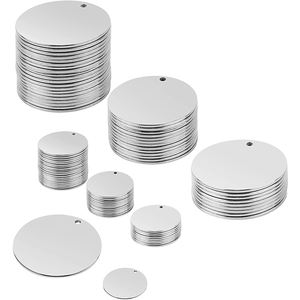 ステンレス鋼卸売ジュエリー所見スタンピングブランクラウンドディスクタグ真鍮スタンピングブランク - Product Image 2