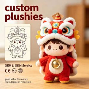 Muñecos de Peluche Personalizados al por Mayor para el Año Nuevo Chino, Juguetes Festivos de Buena Calidad OEM ODM - Product Image 1