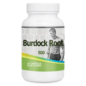 Bulk Organic Burdock Root Capsules 500 Mg 60 Veggie Capsules Herbal Supplement