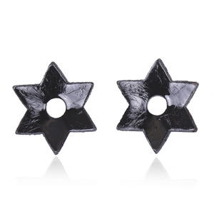 Patch en cuir hexagonal pour mamelons féminins, pour seins à double pointe, harnais de bondage SM, couleur personnalisée, marque Huawen, sexuel - Product Image 3