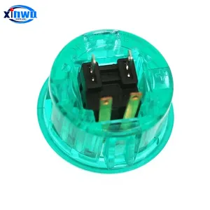 Interruptor de Botón Pulsador de Plástico Iluminado LED Transparente de 24 mm y 30 mm, Interruptor de Reinicio/Arranque Sanwa Arcade para Recargable, 1 Año - Product Image 6