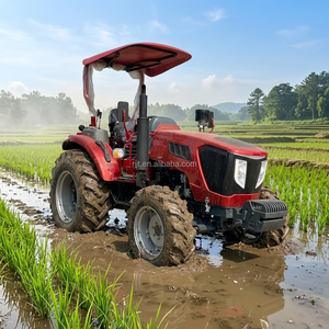 Tracteur à roues Ruijie 50HP 70HP 90HP 4x4 avec rotoculteur, tondeuse à gazon, essieu renforcé, capacité de charge élevée, transmission par engrenages, pompe, pour petites exploitations agricoles 1 - Product Image 2