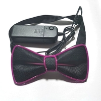 Nœud Papillon LED à Fibres Optiques pour Hommes, Rechargeable et Lumineux, Idéal pour Mariage, Fête, Rave, Disco, Halloween, Accessoire de Costume
