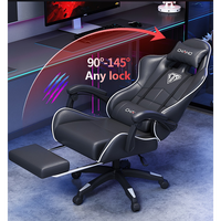 Chaise de jeu ergonomique en cuir Pu pour hommes Support dorsal pivotant Massage de haute qualité Chaises de jeu confortables pour dormir