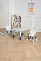 Bureau pour bébé en bois écologique à hauteur réglable, multifonctionnel, meubles pour enfants, enfants en bas âge, école moderne, salle à manger