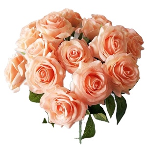 Rosa Artificial de Látex con Tacto Real de 43 cm para Bodas, Día de la Madre, Navidad, Decoración del Hogar - Product Image 1