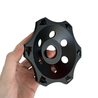 Meule à tronçonner PCD de 125 mm, dents PCD haute densité pour le décapage rapide du revêtement de sol en béton et de la colle à tapis
