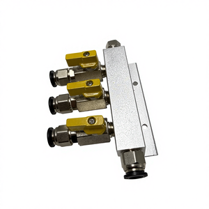 <span class=keywords><strong>Distributore</strong></span> <span class=keywords><strong>di</strong></span> <span class=keywords><strong>Gas</strong></span> in Ottone a 3 Vie per CO2, Riduttore <span class=keywords><strong>di</strong></span> Pressione per Birra, Raccordo a Innesto Rapido 3/8, Erogatore - Product Image 3