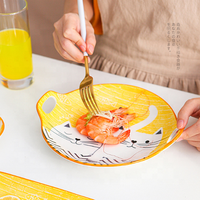 Forme irrégulière Multicolore En Céramique Vaisselle Assiettes Plats