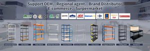 Étagères de stockage industrielles à 5 niveaux, robustes, réglables, sans boulons, avec rivets, protection contre la corrosion - Product Image 4