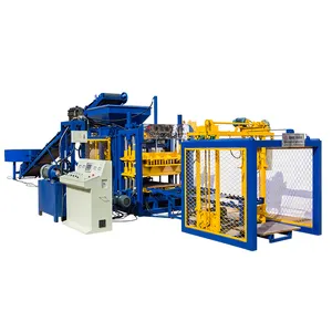 Atomatic block brick making machine QT4-16 cement interlock hollow building construction block machinary for sale