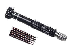 Taşınabilir Mini paslanmaz çelik onarım aletleri seti siyah renk oluklu çapraz tornavida gözlük kol saatçiler için aracı - Product Image 4