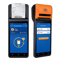 Terminal de point de vente portable avec imprimante, écran 5,5 pouces, Android 13, Bluetooth, machine de paiement pour taxi, système de données sans fil, loterie