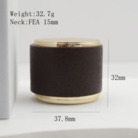 Bouchon de bouteille de parfum en bois personnalisable de haute qualité couvercle à vis en plastique ABS pour pulvérisateur bouchon de parfum noir