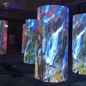 Đầy đủ Màu Sắc Trời Ngoài Trời Trụ <span class=keywords><strong>led</strong></span> hiển thị <span class=keywords><strong>P8</strong></span> P10 vòng <span class=keywords><strong>arc</strong></span> <span class=keywords><strong>led</strong></span> video quảng cáo màn hình - Product Image 1