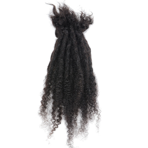 Commercio all'ingrosso di cultura con estremità ricci 100% <span class=keywords><strong>extension</strong></span> di <span class=keywords><strong>veri</strong></span> <span class=keywords><strong>capelli</strong></span> umani in pieno <span class=keywords><strong>extension</strong></span> Dreadlock fatte a mano - Product Image 1