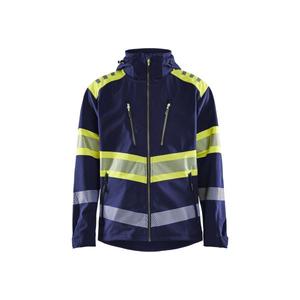 BLAKLADER - 449425138933XXXL <b>Hi</b>-<b>Vis</b> <b>Softshell</b> <b>jacket</b> Navy blue/Yellow - EAN 7330509801123 <b>HI</b>-<b>VIS</b> WORKWEAR - Product Image 1