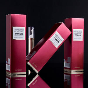 Custom Folding Cardboard Box Toner Skincare <b>Packaging</b> Box Gold Foil Stamping High-End Rectangle 375g Paper Box - Product Image 5