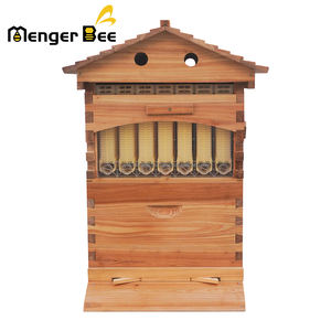 Matériel d'apiculture Prix usine Nouvelle ruche à miel à flux automatique 7 cadres en bois de sapin enduits de cire à flux automatique à queue d'aronde - Product Image 5