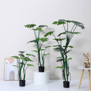 Monstera Deliciosa, Bonsái Decorativo, Plantas Artificiales en Macetas, Decoración de Jardín, Plantas Modernas de Interior, Plantas Falsas - Product Image 1