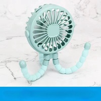Ventilateur de poussette pour bébé Rechargeable à main sans lame par USB Petits ventilateurs pliants Mini ventilateur Table silencieuse Ventilateur de refroidissement extérieur