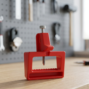 Verrou de sécurité rouge pour disjoncteur de circuit moyen, connecteur de verrouillage durable avec revêtement en poudre pour l'entretien électrique - Product Image 3