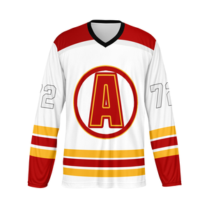 Kaus Jersey hoki es kustom OEM untuk dewasa Teknik sublimasi nama tim kustom pakaian olahraga - Product Image 3