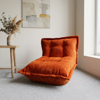 Canapé de sol ergonomique douillet et moelleux en tissu pour salon et chambre à coucher, idéal pour la détente