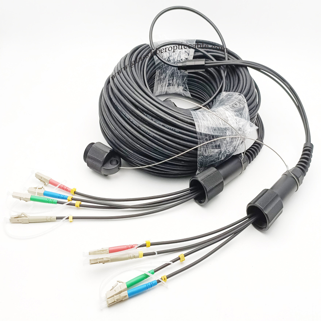 Portable Field Deployable TPU Soft Outdoor SM Armoured Blue Fiber Optic Patch Cord Reels GPRS Support 100m-300M Length Options