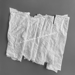 Trapos de Algodón 100% Blancos, Trapos de Tela, Trapos de Limpieza Industrial, Trapos de Algodón Reciclado, 8 Kg, Blancos - Product Image 1