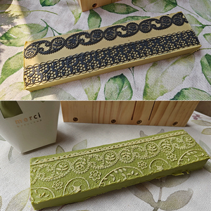 Tapis de cuisson en silicone fait main, écologique et personnalisé par le fabricant, pour la décoration de gâteaux avec motifs floraux et dentelle en pâte à sucre - Product Image 1
