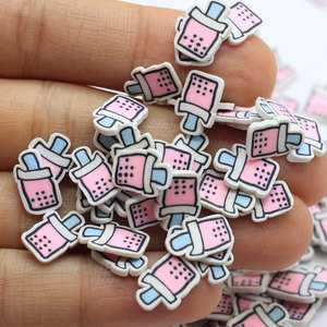 ขนมอบะจากข้าวไทยชามิดินโพลิเมอร์อาหารโรยชาฟองโรยตกแต่งเล็บชิ้นขนมขนาดเล็ก - Product Image 4