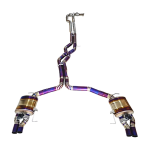 Sistema di Scarico in Lega di Titanio Contach per Audi RS6 C8 Tubo Anteriore con Valvola Sistema di Scarico Completo Catback - Product Image 5
