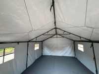 Tente en toile pas chère, quatre saisons, imperméable, camping en plein air, 4x3M
