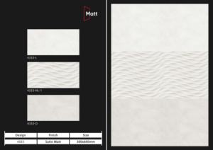 Azulejos cerámicos de pared de primera calidad de 300x600 mm para baño y cocina, con acabado brillante, mate, efecto azúcar tallado, diseño de pared interior de lujo. - Product Image 2