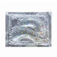 Patchs Oculaires Hydratants en Collagène Végétalien Bio, Enrichis en Vitamine C, avec Poids, pour Nourrir, Illuminer et Réparer