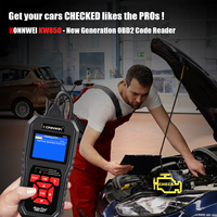 Lector de código de error Comprobar diagnóstico de luz del motor kw850 obd2 escáner