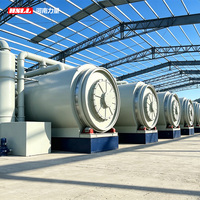 Usine de pyrolyse écologique Henan Power Batch pour le recyclage des pneus usagés en huile combustible, capacité de 10 à 50 tonnes/jour