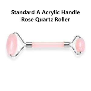 Rodillo Facial de Cuarzo Rosa Resina de Alta Calidad, Blanqueador y Antienvejecimiento, Marca Privada OEM, Venta Caliente Mushang - Product Image 3