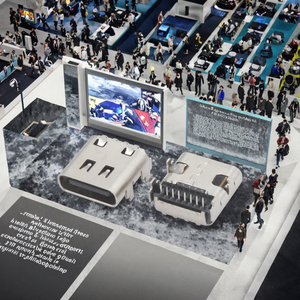 Conector USB DSC-0156 USB 3.1 Tipo C Hembra de 10 cm, Metálico, con Terminales Niquelados de 24 Pines - Product Image 3