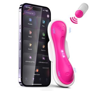 친밀한 재미있는 웨어러블 팬티 진동기 스마트 APP 제어 G 스팟 음핵 자극 마사지 사랑 계란 진동기 섹스 토이 여성용 - Product Image 1