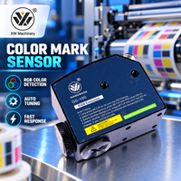 Sensor Tanda Warna Fotoelektrik GS-180 Presisi Tinggi RGB 3 Warna untuk Mesin Pencetak Kemasan