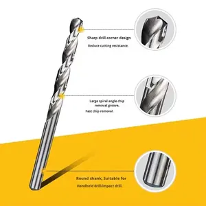 A145 High-Precision Cobalt HSS <strong>Drill</strong> <strong>Bit</strong> for Stainless Steel Aluminum Cast Iron Spot-Free Drilling 1-13mm Twist <strong>Drill</strong> <strong>Bits</strong> Tools - Product Image 2