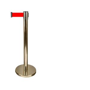 Barrière rétractable Qingli'ao en acier inoxydable, poteau de guidage de file d'attente d'un mètre, poteau de clôture VIP pour banque - Product Image 1