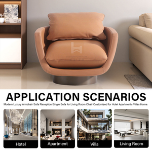 <span class=keywords><strong>Poltrona</strong></span> Moderna di Lusso Imbottita con Rivestimento in Ecopelle Design Confortevole per Soggiorno Hotel Appartamenti <span class=keywords><strong>e</strong></span> Ville - Product Image 3