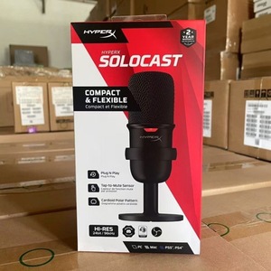 Microphone à condensateur HyperX <span class=keywords><strong>SoloCast</strong></span> Sound Pulse USB pour ordinateur, jeux, esports, streaming en direct, réponse en fréquence 100Hz-20kHz 70 - Product Image 1