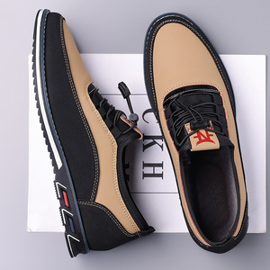 Mocassins à enfiler pour hommes, bout rond, bande élastique, semelle extérieure en caoutchouc respirant, doublure en PU, couleur unie, chaussures décontractées, tailles 48, 50, 53 - Product Image 3